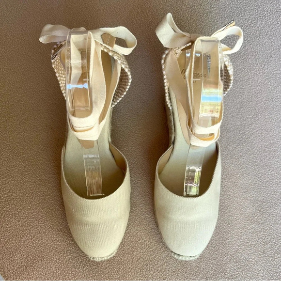 Castaner Carina Espadrilles-Ivory-Women’s 7-Cream-Bridal-Wedding-Bridesmaid-NEW - Picture 4 of 10